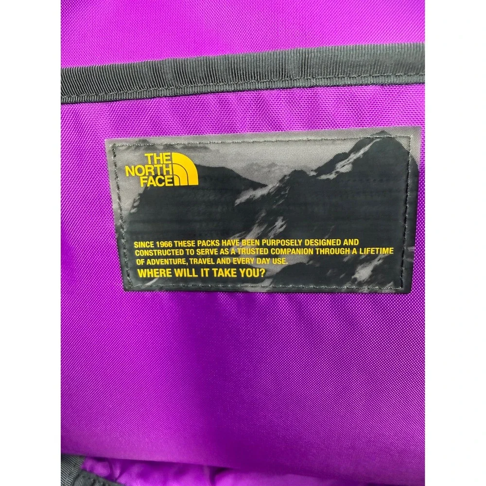 The North Face Womens Jester Backpack CHJ3 Black Purple Geometric Daypack 22L